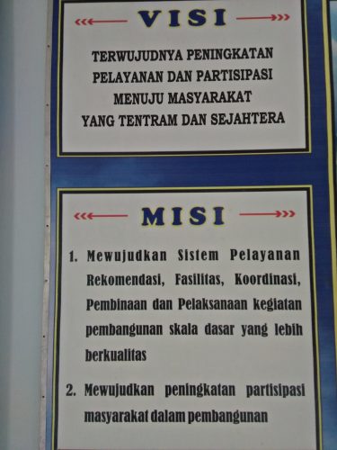 VISI MISI KEL. MOJOREJO